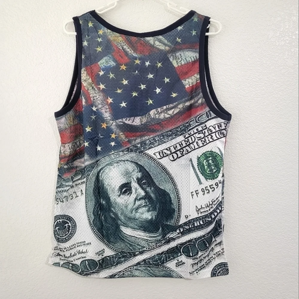 Men's True Rock Money Graphic Tank Top Jersey Style‎ All Over Print Shirt